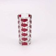 Vintage Windsor ruby vase in crystal - JG Durand for Luminarc