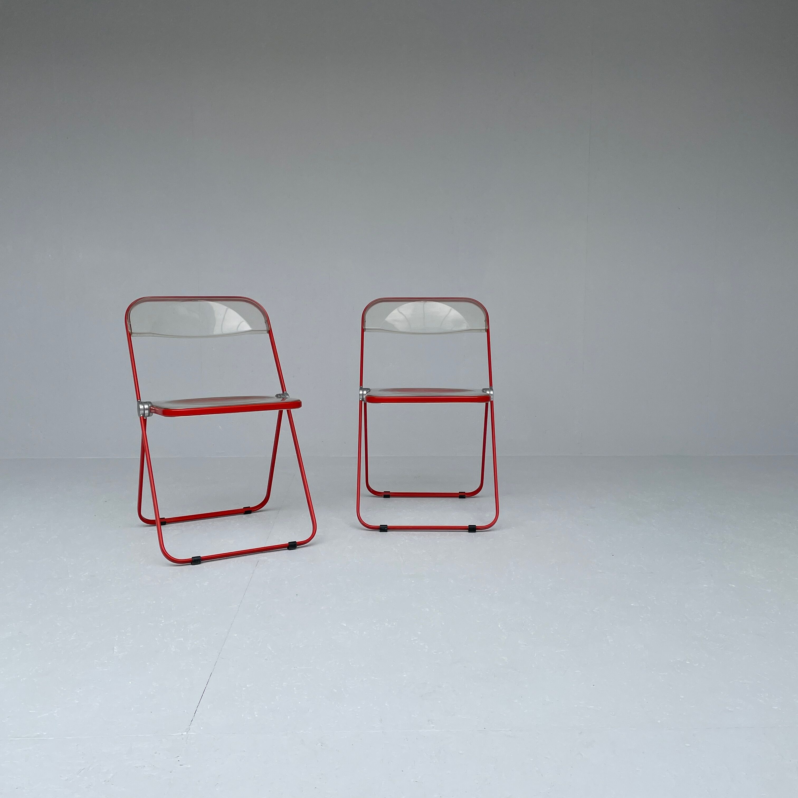 Set of "Plia" Chairs by Giancarlo Piretti for Castelli, 1970's