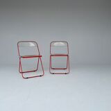 Set of "Plia" Chairs by Giancarlo Piretti for Castelli, 1970's