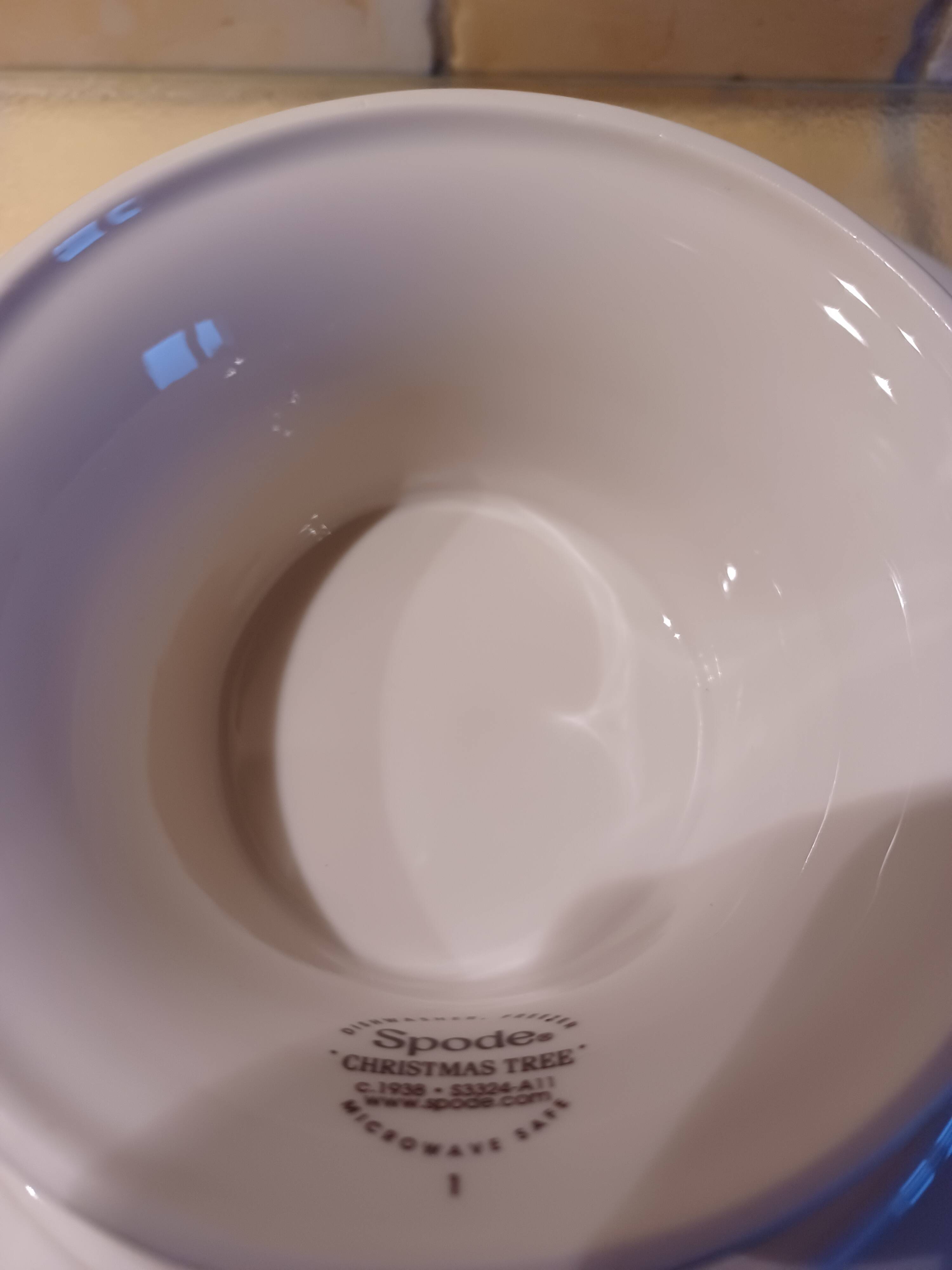 Christmas cake plate (on foot)