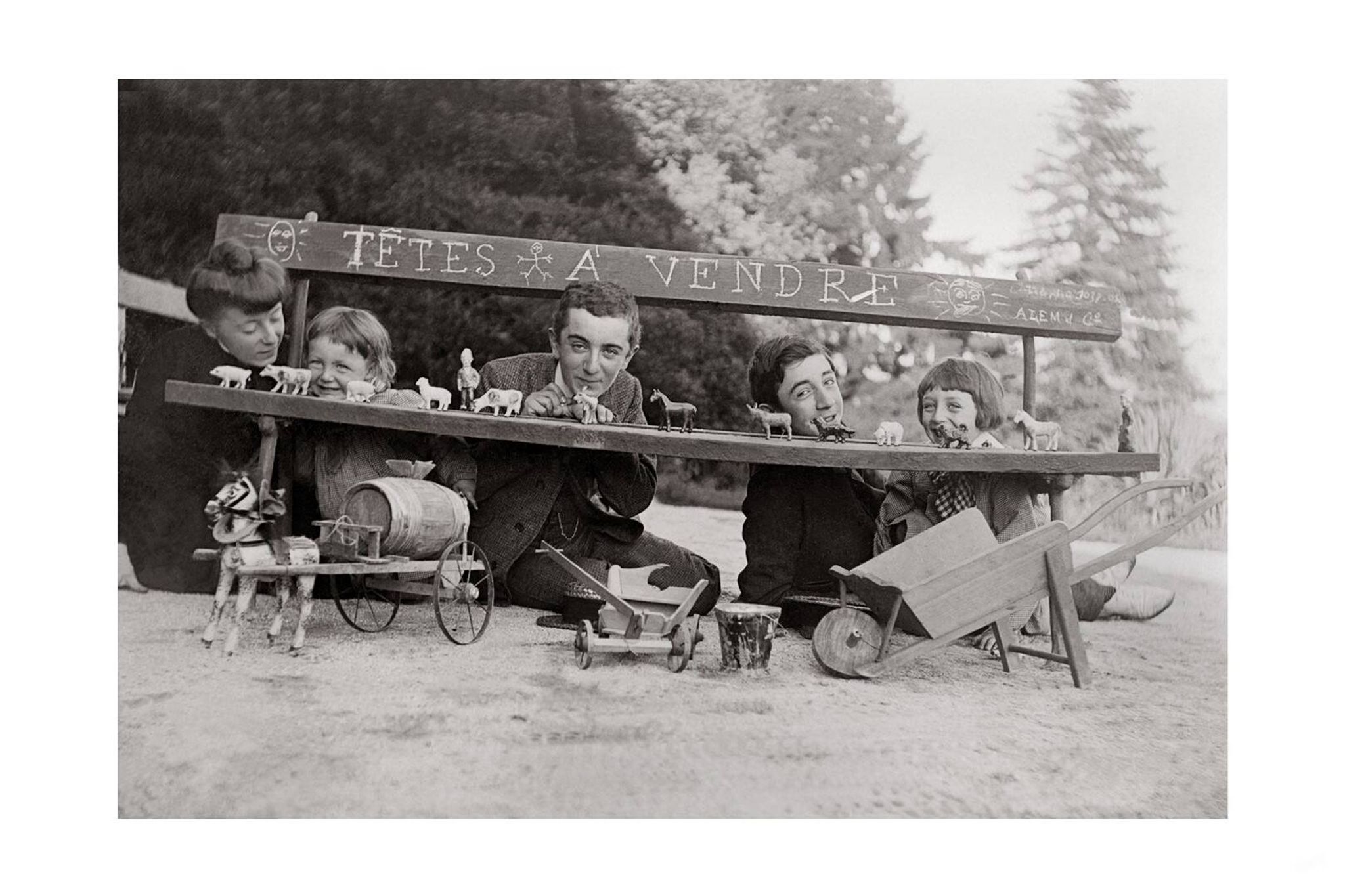 Old photo, "Children" theme, mid-20th century