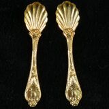 Pair of salters in limoges porcelain white swans