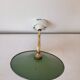 Swan neck wall light in enameled sheet metal