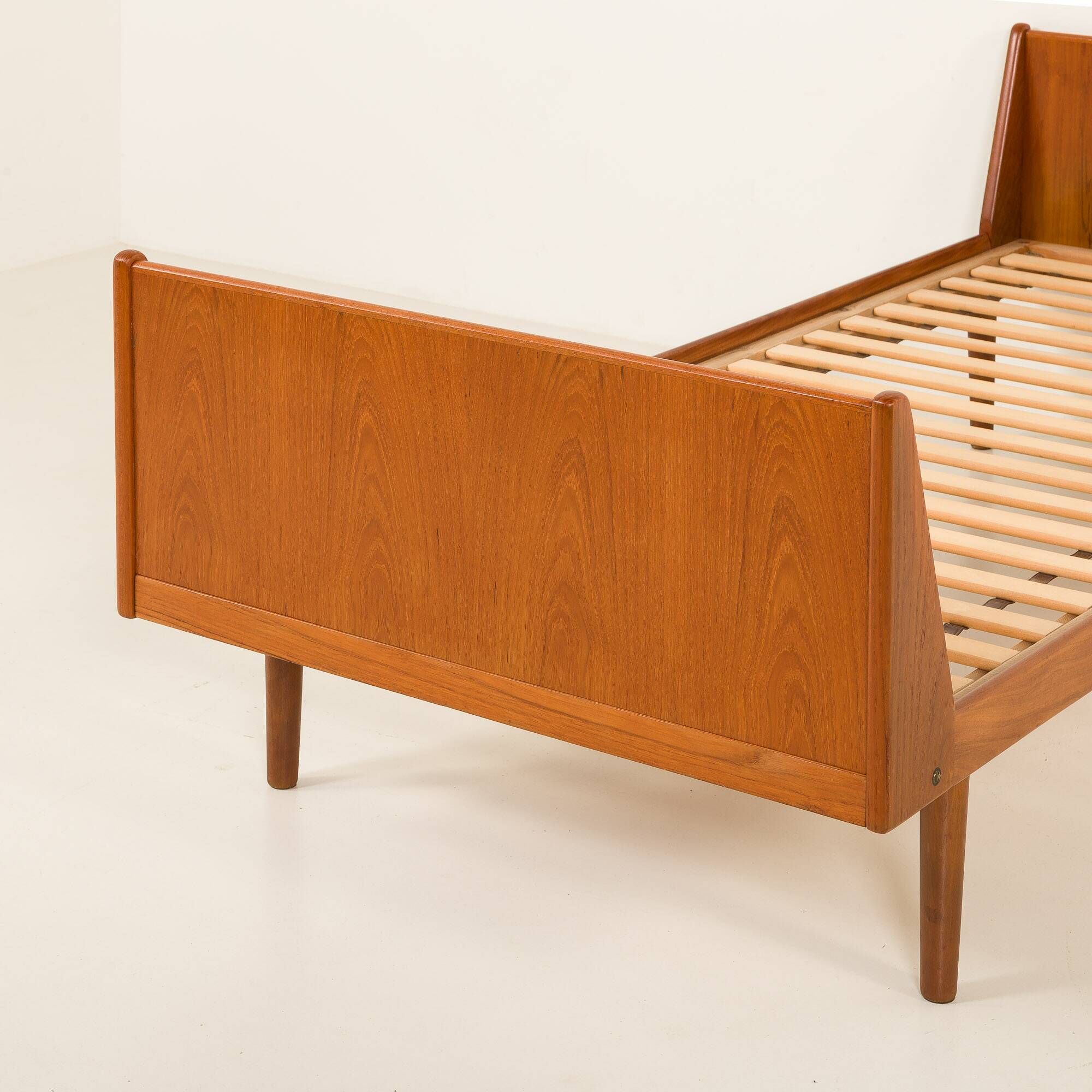 Danish mid century teak bed, 1960s