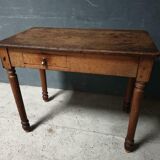 Antique oak table with drawer