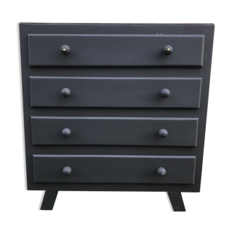 Commode vintage pied compas