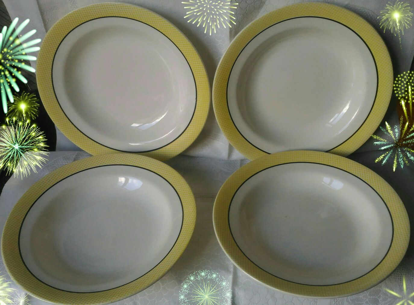 4 salins hollow plates