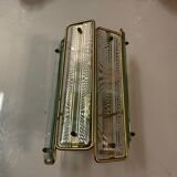 Italian brass glass sconces, 1970