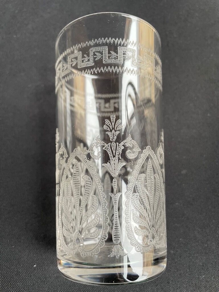 St. Louis - Beer serving party (1) - Art Nouveau - Blown and engraved crystal