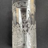 St. louis partie de service à bière art nouveau cristal soufflé et gravé