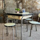 Formica and chrome extension table 2 stools 2 chairs