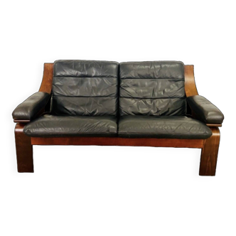 Vintage Scandinavian Mid Century 2 Person Sofa By Coja 1970,S