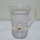 Pitcher in frosted glass and gilding 1 liter
