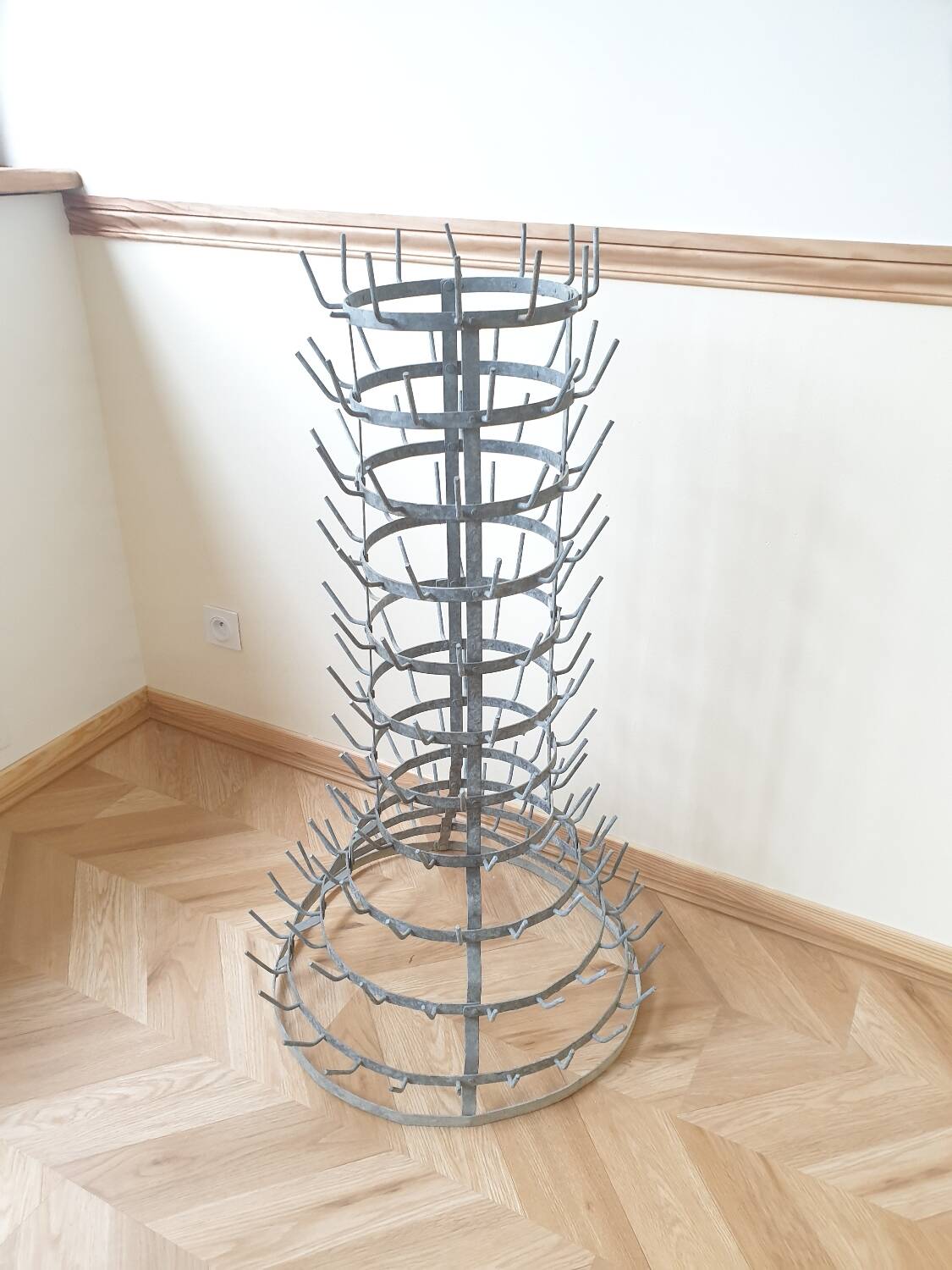 Large zinc bottle rack