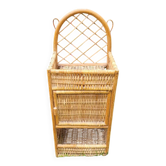 Étagère en osier vintage