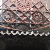 Cut glass fruit bowl