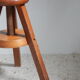 Tabouret à vis en bois