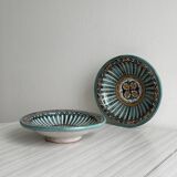 2 plats anciens artisanaux en céramique