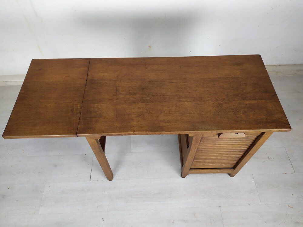 Oak industrial desk, 1930s