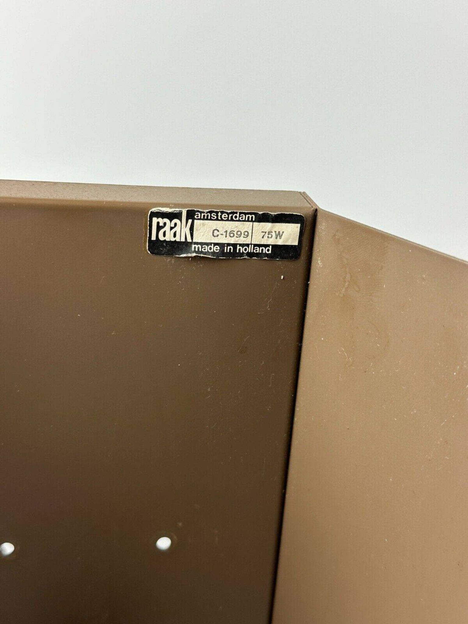 60s 70s wall lamp by Willem Van Oyen for Raak Amsterdam Made in Holland
