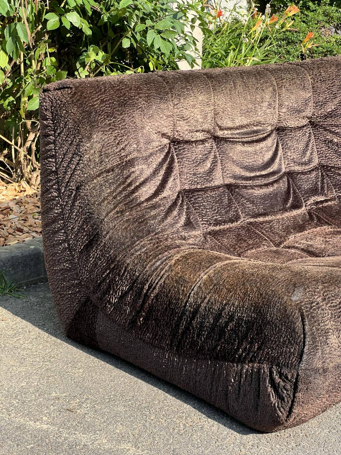 2-seater “Togo” style sofa/bench