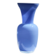Vintage Italian opal glass vase in blue