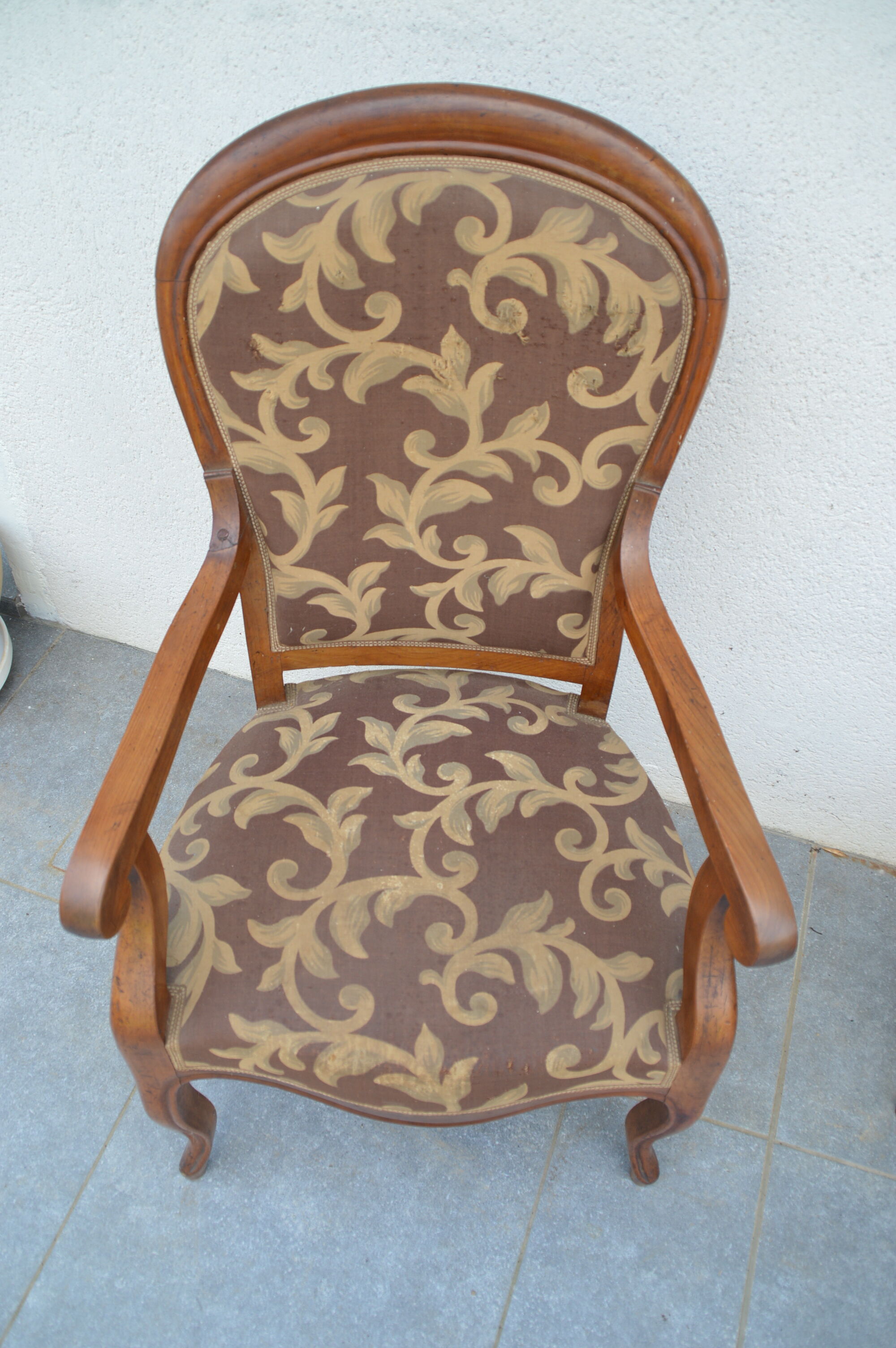 Pair of Louis Philippe-style armchairs