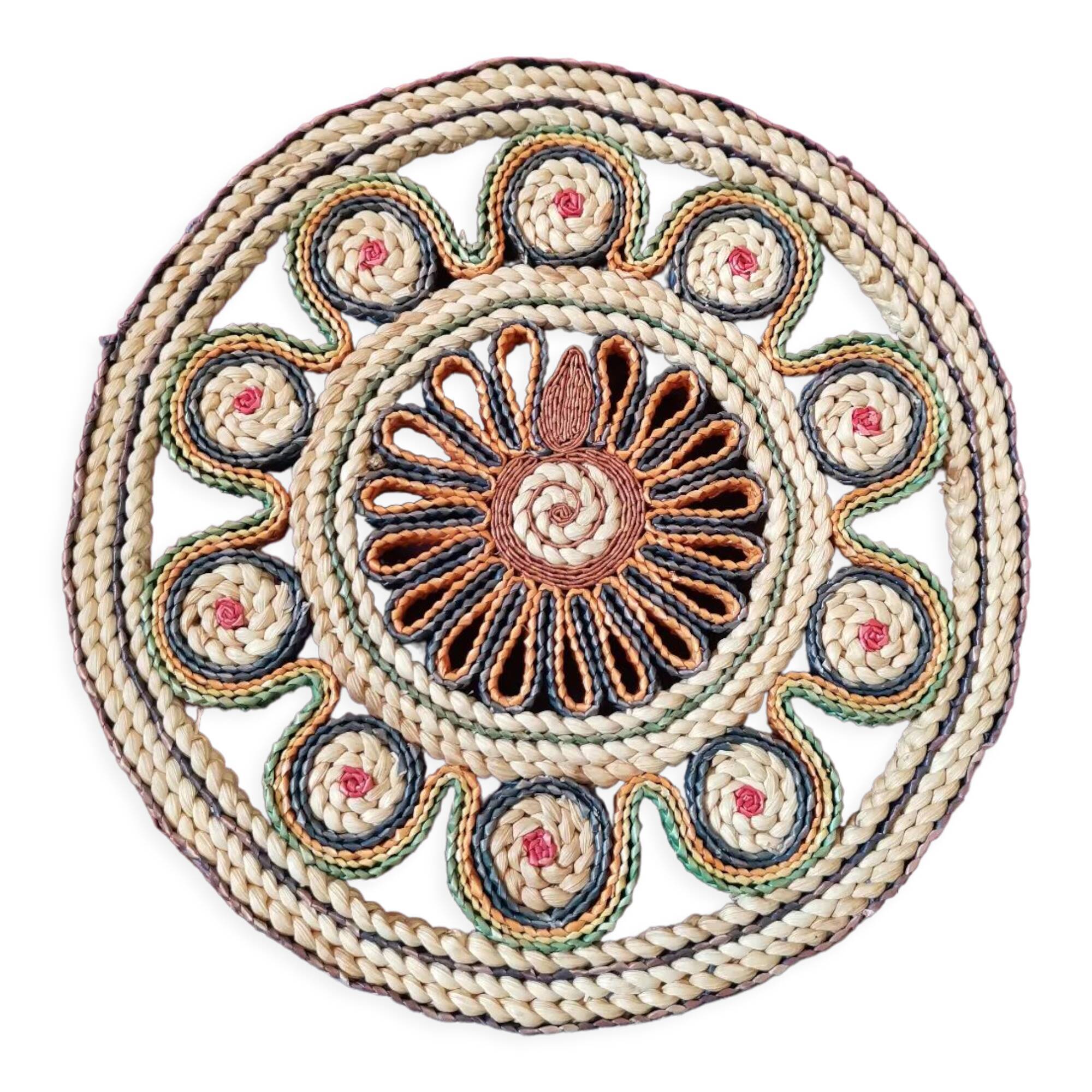 Vintage wicker trivets