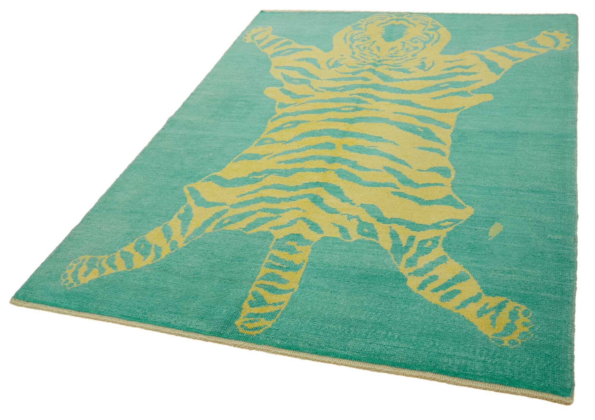 Turkish Handknotted Wool Tiger Rug  188 cm x 257 cm