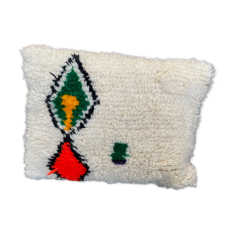 Housse de coussin blanc marocain