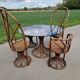 1970s bamboo living room set