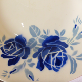 Set of 5 vintage flat plates from Grimaud Strasbourg, Poitiers model, porcelain
