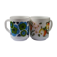 Vintage Lotus and Apple Arcopal Mugs