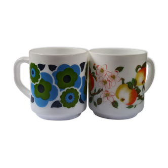 Mugs Arcopal vintages Lotus et pomme