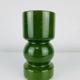 Green glass vase in Scandinavian style