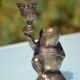 3 animal-shaped bronze candlesticks
