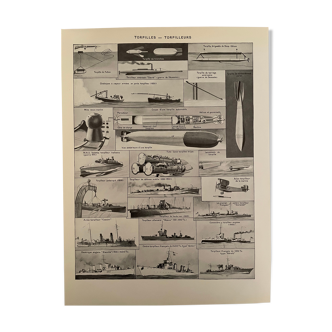Photographic plate on submarines and torpedo boats of 1928