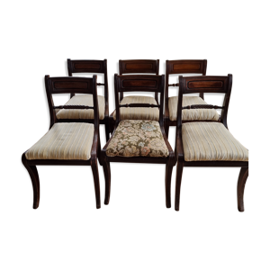 6 chaises de table, 1820