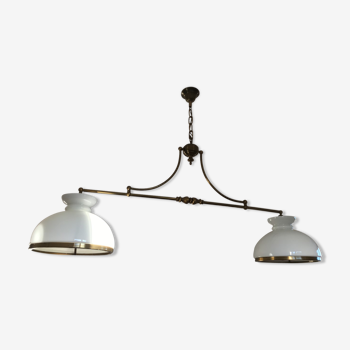 Brass and opaline pool suspension