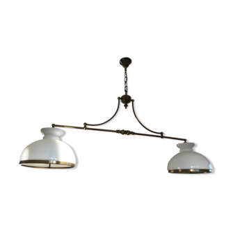 Brass and opaline pool suspension