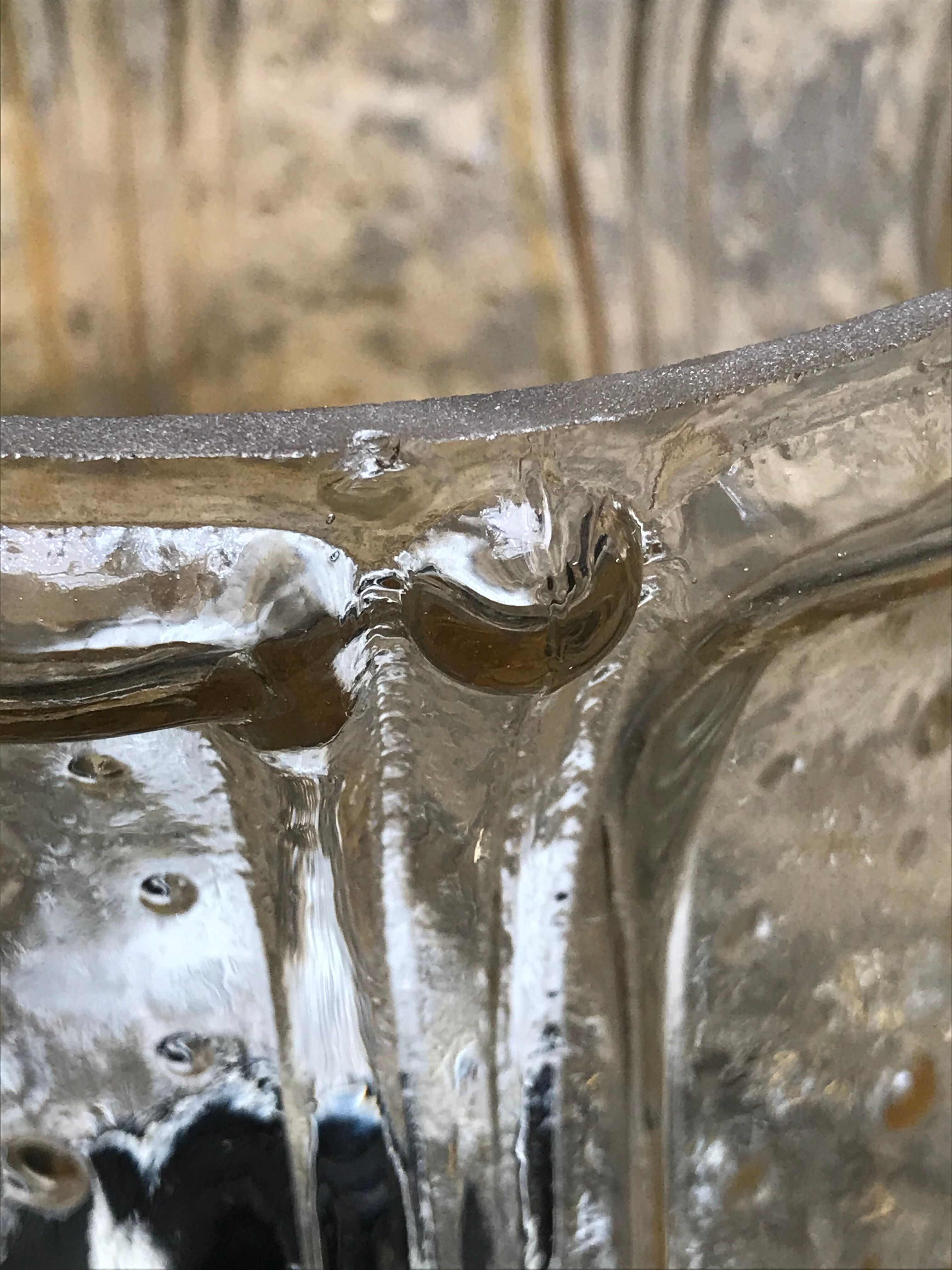 Vintage glass tulip hanging lamp