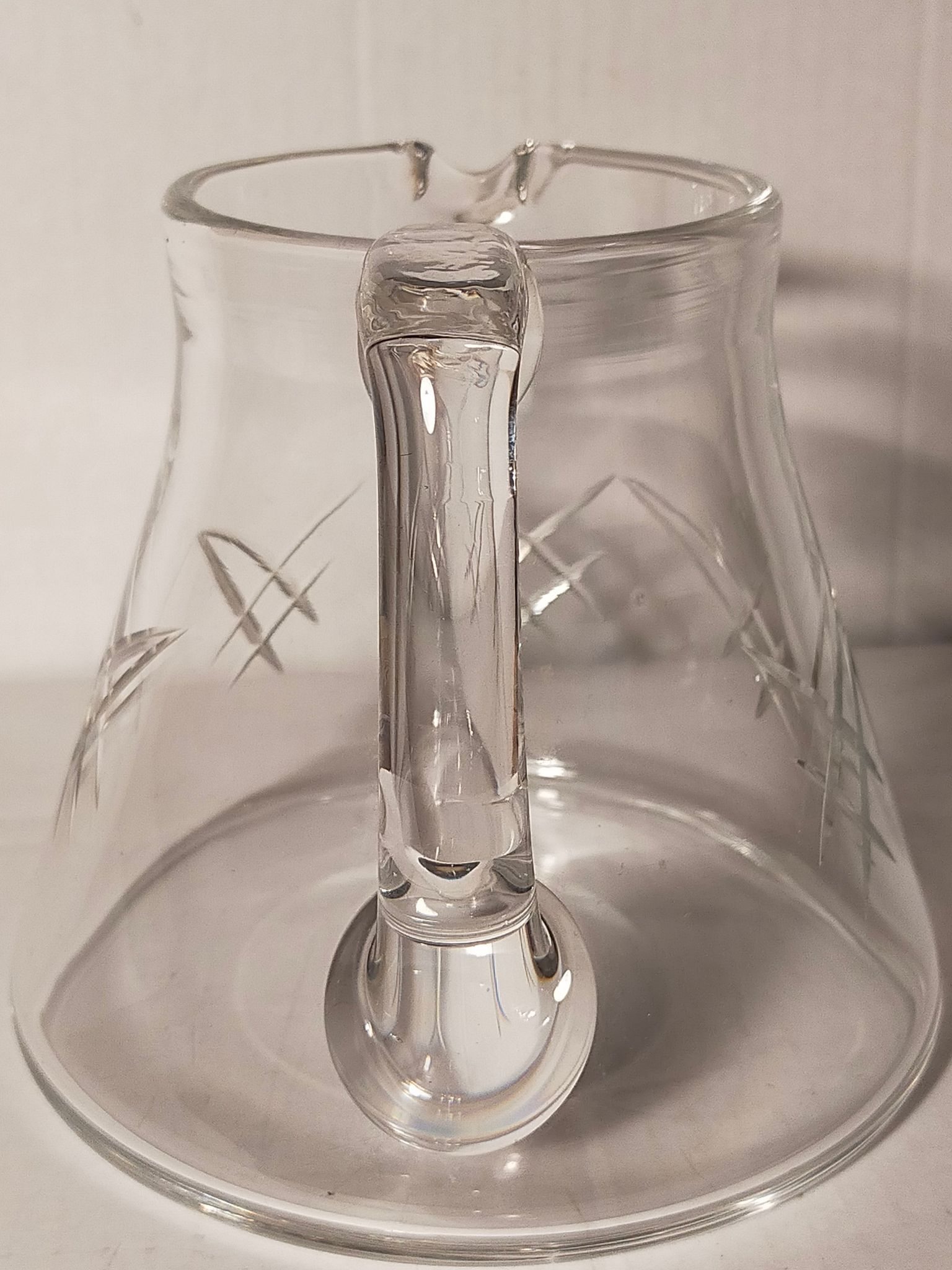 Crystal water pitcher early twentieth century