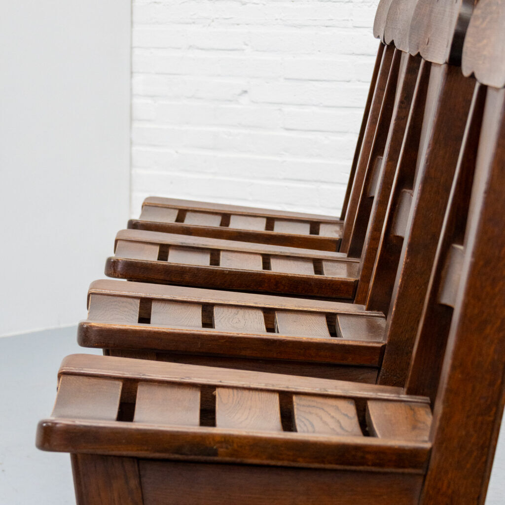 Ensemble de chaises de salle à manger brutalistes des années 1970