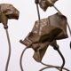 Magic Bronze Tree Floor lamp Italy 1970s