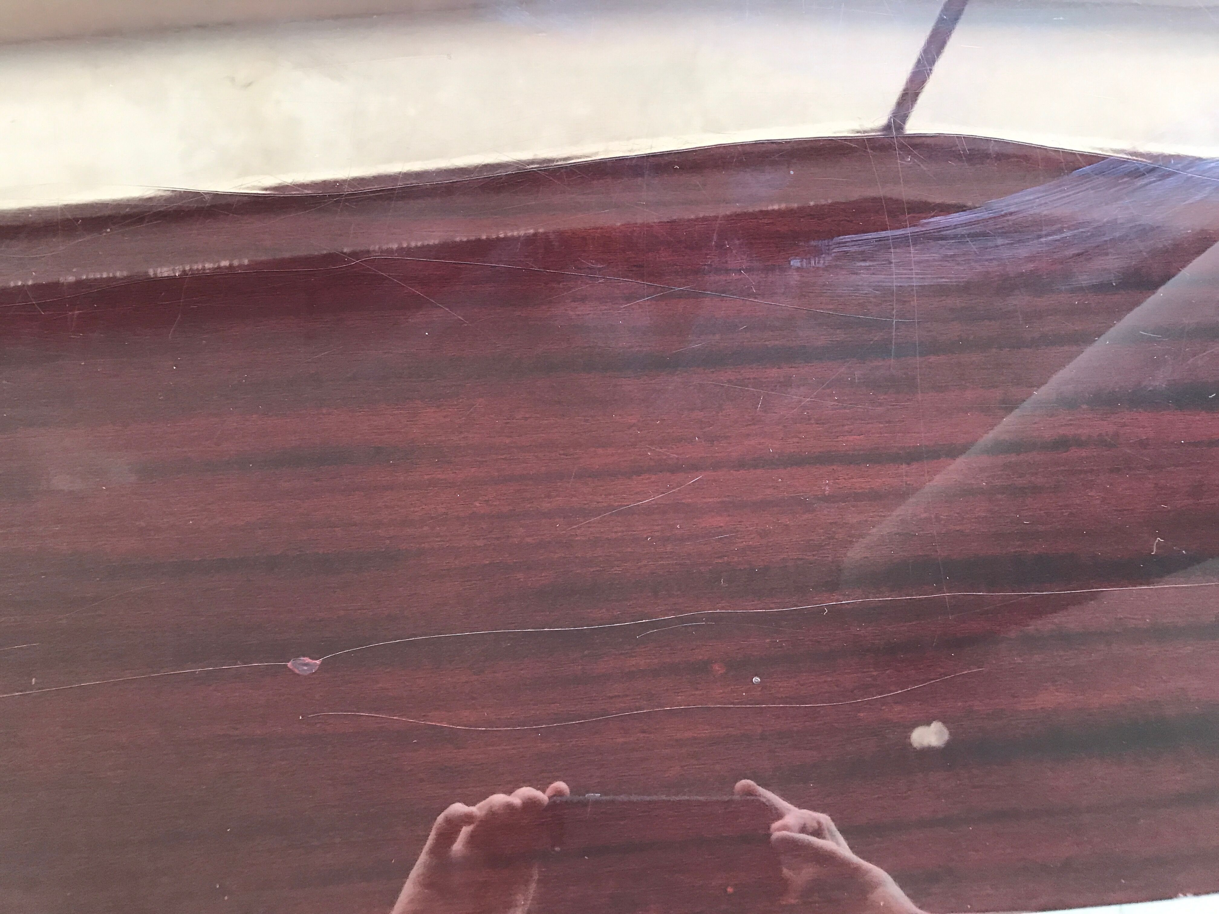 Belgian modernist long mahogany sideboard 1970s