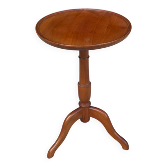 Solid wood tripod side table