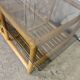 Rattan coffee table with smoked glass top 1970