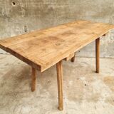 Antique butcher's table, work table, dining table, side table, oak