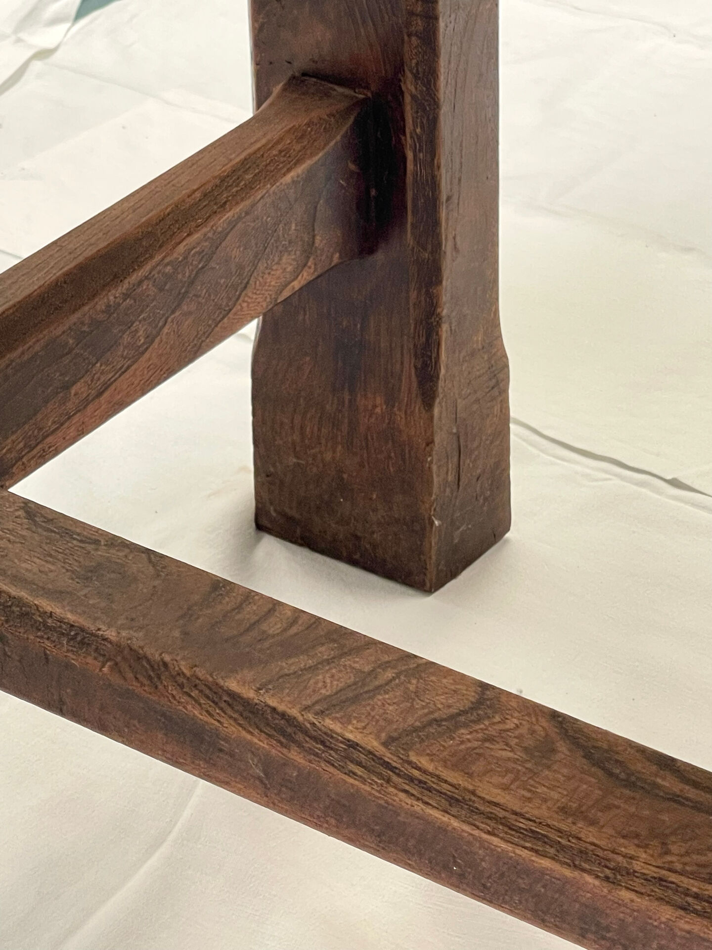 Solid elm farmhouse table