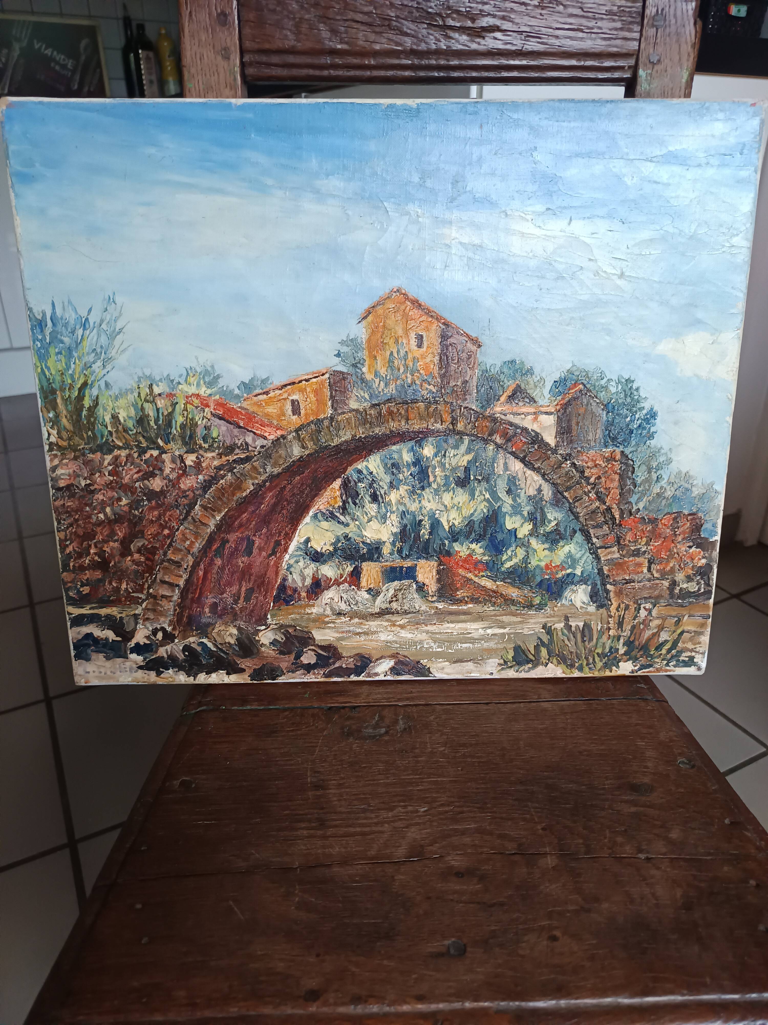 oil on canvas by the Provençal painter L C Benazeth